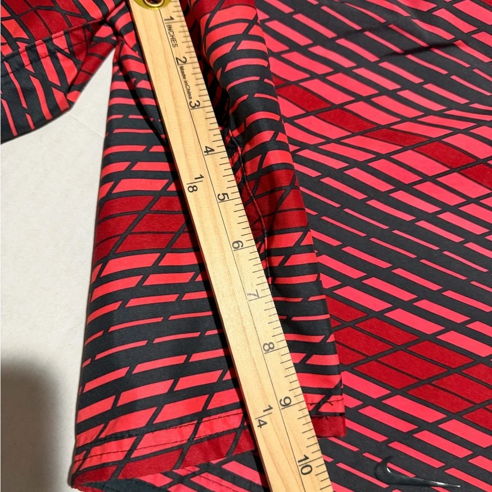 nike red and black swim trunks shorts, drawstring, pockets, men's xl